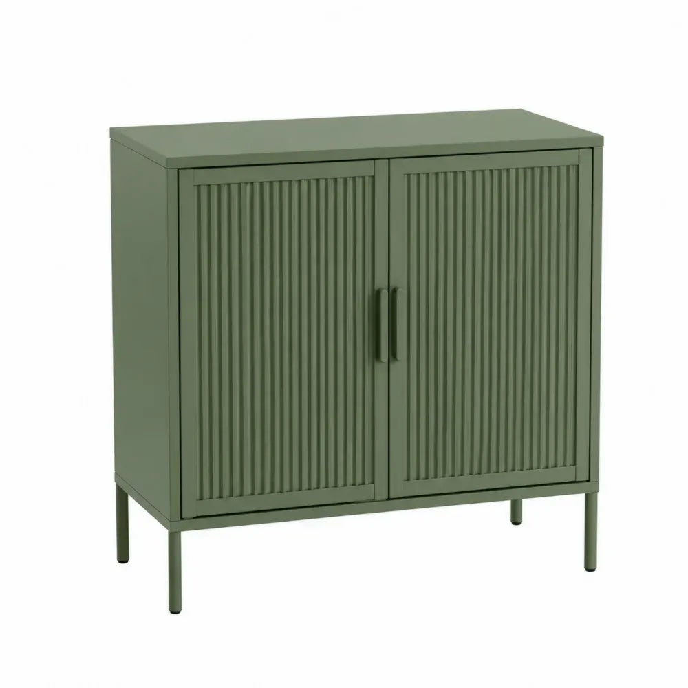 armario de almacenamiento de garaje de acero con doble puerta y acabado en pintura en polvo color verde mate 80 x 40 x 90 cm estructura metálica