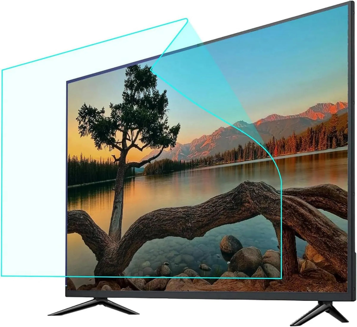 QUSYZD Smart TV, 75 polegadas, 698 x 392 mm, 698 × 392, TV, 48 em 1056 x 596mm, 48 em 1056 x 596 mm, Luz-alívio azul, filtro Mat, relevo do