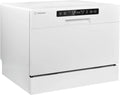 Turbionaire Máquina de lavar loiça TPDSAVA6CT, 55 cm, 6 programas, branco, lavagem 360°, 6 talheres, AVA 6 TPDSAVA6CT máquina de lavar loiça compacta, modo Eco