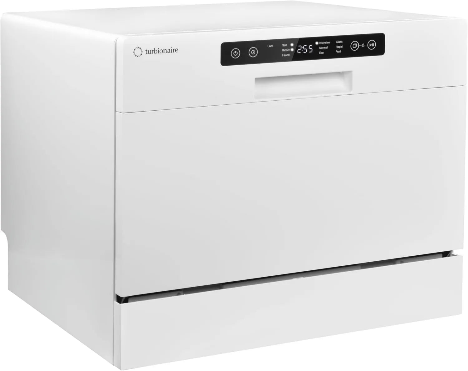 Turbionaire Máquina de lavar loiça TPDSAVA6CT, 55 cm, 6 programas, branco, lavagem 360°, 6 talheres, AVA 6 TPDSAVA6CT máquina de lavar loiça compacta, modo Eco