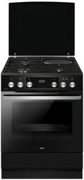 Amica Utensílios de cozinha com forno ACM7037RN, 77 L, 4 lareiras, preto, fogão misto 77l 4 zonas pretas - ACM7037RN