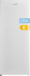 Frigorífico, 230 L, 1 a 10 °C, Comfee', iluminação LED, termostato, branco, Altura 142 cm, vidros e gaveta de legumes