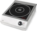 Suinga Placa de indução IPx3, 12 cm, 3500 W, mesa de cozinha de indução, portátil, profissional, aço inoxidável, 10 níveis de potência, sistema IPx3