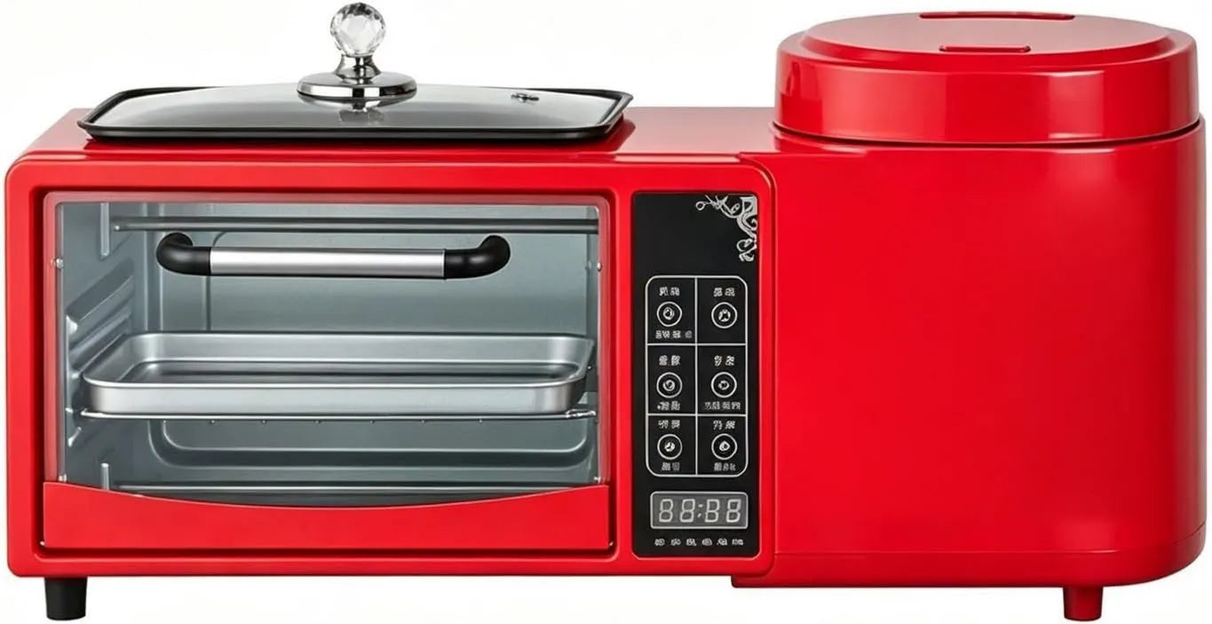 Generic Produto Compact Cooking Station, Máquina multifuncional de café da manhã 3 em 1