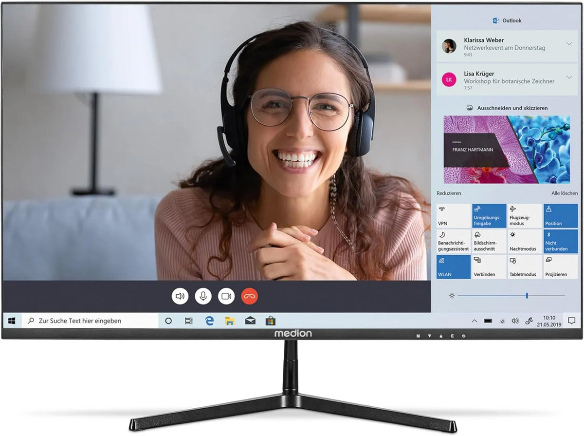 5 cm, MD 20152, 24 polegadas, Grande ecrã Full HD, MEDION P52424, HDR10, Displayport, 60, 16:9, FHD, HDMI, VGA, Anti-Scinningling, Anti-Glare