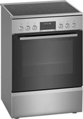 Bosch Serie 6 HKS79U250 Cozinha com forno, aço inoxidável, preto, 2 m, Rotary, Prato de Prata com zona de indução A - Fornos e fogões