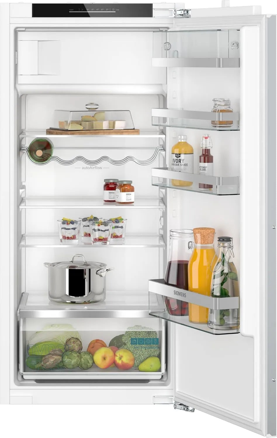 SIEMENS iQ500 KI42LADD1 Congelador, 122, 5 x 56 cm, encastrado, 2 zonas de temperatura, armário congelador, hiperFresh, fabricado na Alemanha