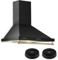 KLARSTEIN max.610 m3/h exaustor, 60cm, 610m3/h, capa de cozinha, 3 níveis, preto, Klarstein Montblanc 60 - exaustor, Tamanho: 60cm