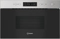 Indesit Microondas IMK12x, 22 L, 750 W, encastrado, aço inoxidável, microondas, preto, recesso, 22 litros