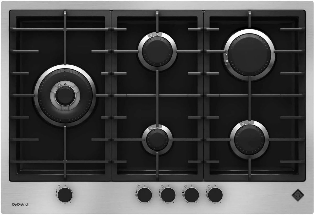 Utensílios de cozinha com forno DPE4729xF, aço inoxidável, preto, aço inoxidável, preto, De Dietrich DPE4729xF, Platinum Gas Fogão