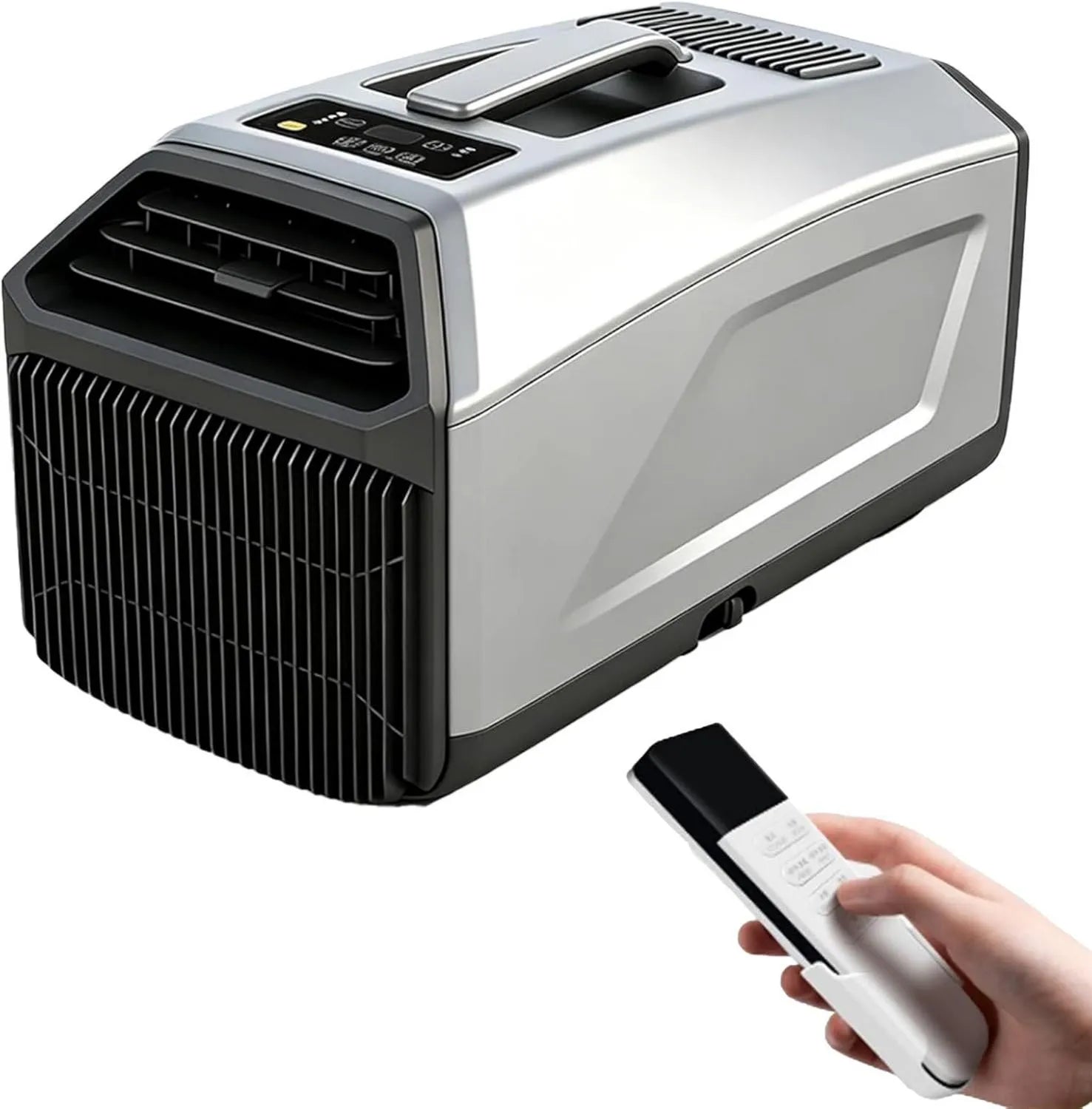 Pvxa Ar condicionado Grey-1300W, 400/1300 W, portátil, temporizador, silencioso, camping, cinza, autocaravanas, Caminhões