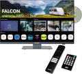 FALCON WORLD CLASS TECHNOLOGY Smart TV V, 24 V, 240, 12 V, 3 HDMI, 2 USB, TV, webOS, Bluetooth, camping, leitor de DVD encastrado 12 0 V, Freesat 3 x HDMI, streaming, Freeview