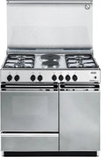 De'Longhi Utensílios de cozinha com forno SEx8542NEDM, 86 x 50 cm, classe E de energia, aço inoxidável, SEx8542NEDM Fogão de gás com forno Classe A de energia inox