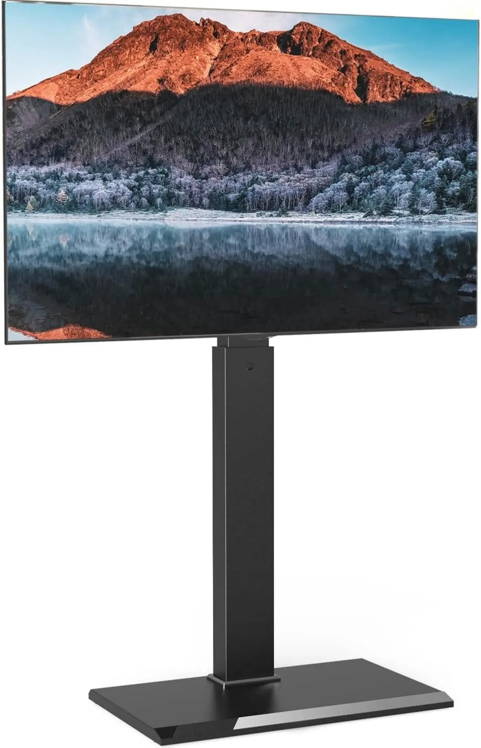 suporte de TV, 80 polegadas, 800 x 400 mm, carga máxima 50 KG, pé de TV 8 configurações de altura, giro de 70°, VESA Max 800×400 mm, FITUEYES suporte de TV a pé