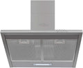 GeenYuu Cozinha com forno, 550 m3/h, 3 níveis, aço inoxidável, filtro de carbono e filtro de graxa para cozinha, fogão e placa de assadeira