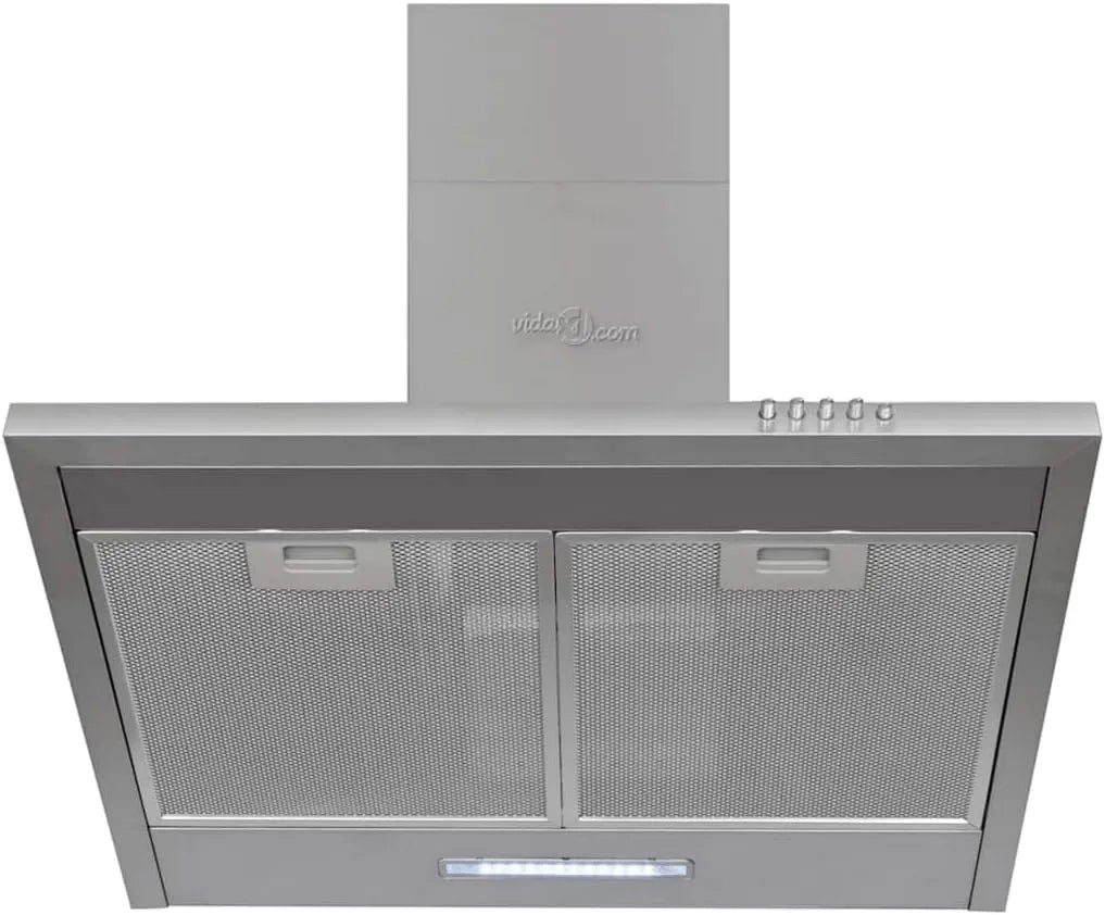 GeenYuu Cozinha com forno, 550 m3/h, 3 níveis, aço inoxidável, filtro de carbono e filtro de graxa para cozinha, fogão e placa de assadeira