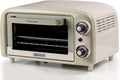 Ariete Forno elétrico, 10 L, 800 W, temporizador, grelha, aço inoxidável, Temperatura até 230°, Temporizador 60 minutos, capacidade 10L, 800W, Bege, para Bake