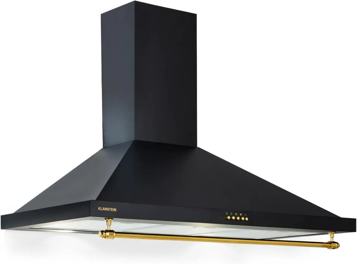 exaustor KLARSTEIN, 90 cm, 591,5 m3/h, classe energética A, capa de cozinha, silencioso, Powerful Airflow 591, LED, Cozinha 90cm