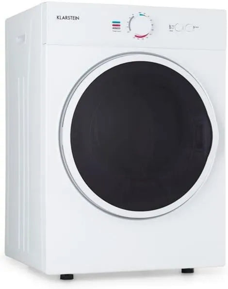 KLARSTEIN Dryer, 49 x 69 x 47, 5 cm, 1020 W, 3 kg, temporizador, aço inoxidável, branco, tambor de aço inoxidável, CEE C, 1020W, Klarstein Jet Secting set linho