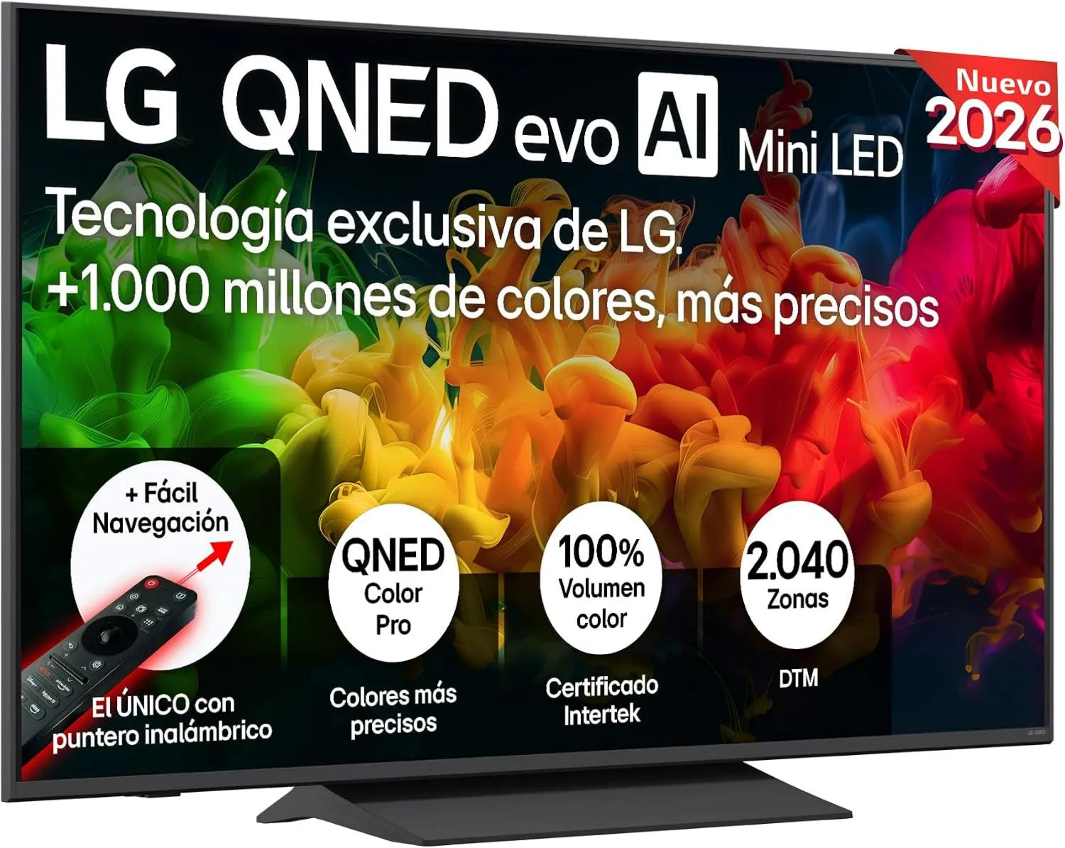 LG 55QNED81B6A.AEU Smart TV, 55 polegadas, TV, 4K UHD, 2026, LG TV QNED Evo