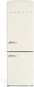 Frigorífico combinado, 330 L, 60x74, 4x190 cm, 210 W, frigorífico com congelador, branco, abertura 135o, 330L, 210W, CREATE/FRIDGE STYLANCE, estilo retro