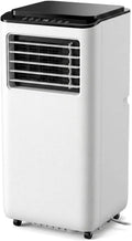 HUANQIN Ar condicionado 24h, Timer, 10000 BTU, 2 velocidades, Ar condicionado móvel 14000 BTU baixo consumo, Ecrã Digital, Ventilador para sala grande
