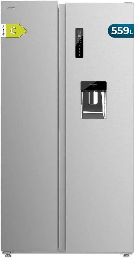 Cecotec Bolero CoolMarket Frigorífico SBS, 559 L, No Frost, Inversor, Aço inoxidável, Altura 177cm e 91cm Largura, Modo inteligente, Compressor