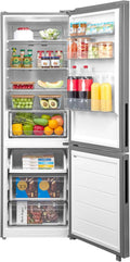 Congelador, 401 L, 35 dB, Midea, No Frost, super fresco e super congelamento, Maxx Fresh Zone, aspecto de aço, LED, 186, Midea 401L