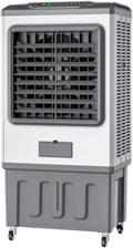 Generic Ventilador, 100 L, portátil, industrial, 3 velocidades, oscilação, tanque grande, 2 blocos de refrigerante