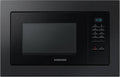 Samsung MG20A7013CB/EG Microondas, 28 cm, 20 L, 850 W, encastrado, forno de microondas, preto, com moldura de montagem, placa crusty, interior de esmalte