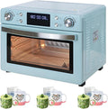 AiODiO Forno elétrico, 30 L, 1400 W, 360 ° Aquecimento uniforme, canecas e canecas. 30L, Forno de convecção, com ecrã digital, para a Sublimação de