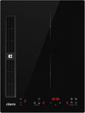 CIARRA placa de indução, 39cm, 2 lareiras, 3200W, 505m3/h, placa de cozinha indução, Boost, evacuação e reciclagem, 9 Níveis Poderosos