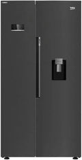 Beko Frigorífico GN163241DxBRN, 576 L, No Frost, preto, American Fridge 91cm 576l Nofrost preto - GN163241DxBRN
