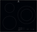 Electrolux LIT60336 Placa de indução, 60 cm, 3 lareiras, mesa de cozinha de indução, toque toque, temporizador, preto, função de ponte, aquecimento rápido
