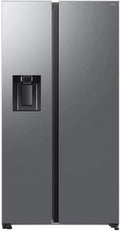 Samsung RS70F64KETEF Frigorífico, 640 L, 4K UHD, aço inoxidável, aço inoxidável platina, frigorífico americana 640L, Wi-Fi + Frio ventilado, Side-by-Side
