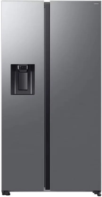 Samsung RS70F64KETEF Frigorífico, 640 L, 4K UHD, aço inoxidável, aço inoxidável platina, frigorífico americana 640L, Wi-Fi + Frio ventilado, Side-by-Side