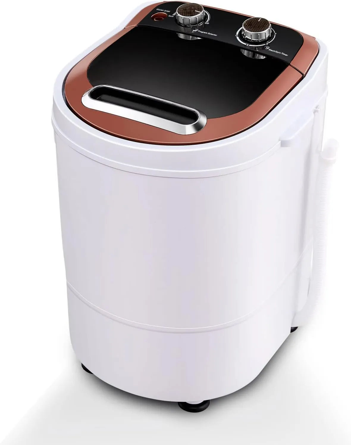 CLIPOP Máquina de lavar roupa, portátil, camping, pequena máquina de lavar e secar roupa elétrica