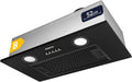 CIARRA CBCB5913A exaustor, 52cm, 300 m3/h, capa de cozinha, evacuação e reciclagem, 3 velocidades, recesso, preto, iluminação LED