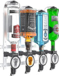 MillyAnne London Produto Dose titular de álcool ou vinho em marcha atrás para a casa, Bárbaro 3, 6 garrafas ópticas para bebidas espirituosas, bar, garagem, caverna
