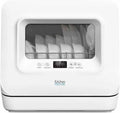 KITCHEN MOVE Máquina de lavar loiça, tanque grande, silencioso, mini silencioso compacto máquina de lavar loiça 3 talheres WASH CLEAN com tanque de água e ecrã LED
