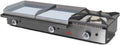 MBH - MAQUINARIA BAR HOSTELERÍA Produto Plancha de gás industrial 400 x 400 + 400 x 400 mm cromado duro com lareira para hotel. Fry Top duas áreas profissionais para bar e bar