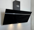 exaustor, 90 cm, 1000 m3/h, capa de cozinha, instalação de parede, Kaufmann Capa de parede VIKTORIA 90 BL exaustor sem cabeça 1000 m3/h 90