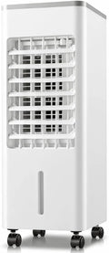 LLNWDNB Ar condicionado 10H, 6 L, portátil, temporizador, 3 velocidade, silencioso, climatizador portátil 4 em 1 ar condicionado móvel sem tubo de exaustão 6L 4