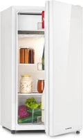 KLARSTEIN Frigorífico, 91 L, branco, 7 níveis de regulação de temperatura, 110 kWh, ano, 91L, iluminação interior, olhar moderno, bandeja de ovo