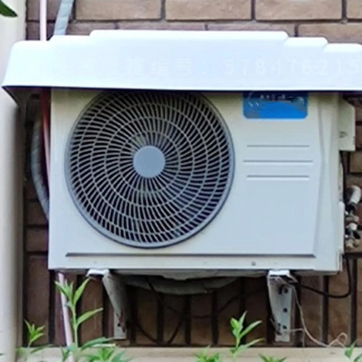 BPILOT Ar condicionado, Ao ar livre, Branco, Tamanho: 95x4, Windows Condensador Capa AC, Cor: Branco