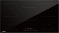 WEHIMO Placa de indução, 90cm, 5 lareiras, 8600W, mesa de cozinha de indução, Boost, travamento, recesso, temporizador, 9 Níveis de potência, Segurança