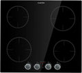 KLARSTEIN Placa de indução, 4 lareiras, 6000 W, mesa de cozinha de indução, built-in, 4 placa a gás, placa de cozinha com segurança