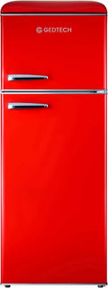 GPV215RD, 215 L, armário congelador, vermelho, GEDTECH Frigorífico Retro High Congelador GPV215RD - Vermelho - Capacidade 215L - Baixo