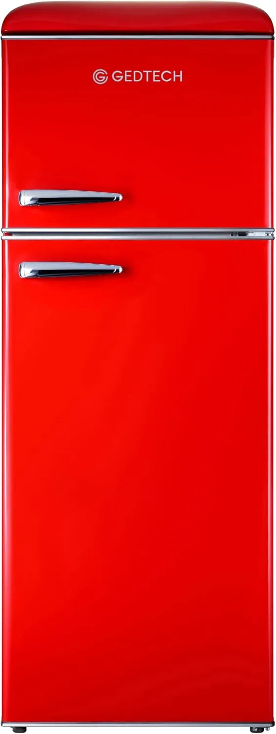 GPV215RD, 215 L, armário congelador, vermelho, GEDTECH Frigorífico Retro High Congelador GPV215RD - Vermelho - Capacidade 215L - Baixo