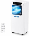 SPECIALBIEGEBUY Ar condicionado 9000BTU, oscilação, efeito 3D, fluxo de ar 3D, 2 velocidades, ar condicionado móvel 7000/9000 BTU com Modo Noturno e Auto- Evaporação 9000BTU